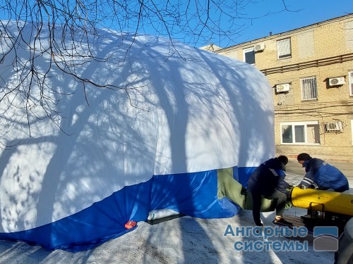 Палатка-чехол для ремонта техники на месте поломки