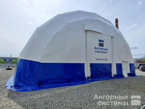 Быстровозводимый надувной пневмоангар из ПВХ под заказ