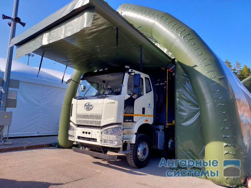 Ангар пневмокаркасный — мобильный гараж