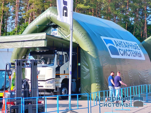 Ангар пневмокаркасный — мобильный гараж