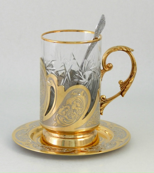 Чайная пара с подстаканником