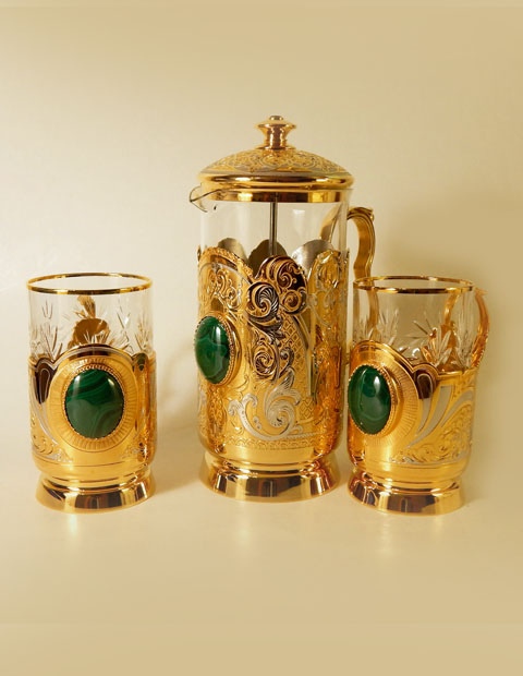 Чайный набор "Малахит"